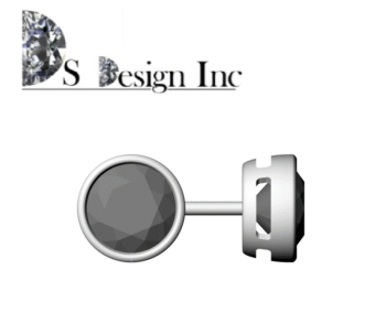 Bezel Earrings